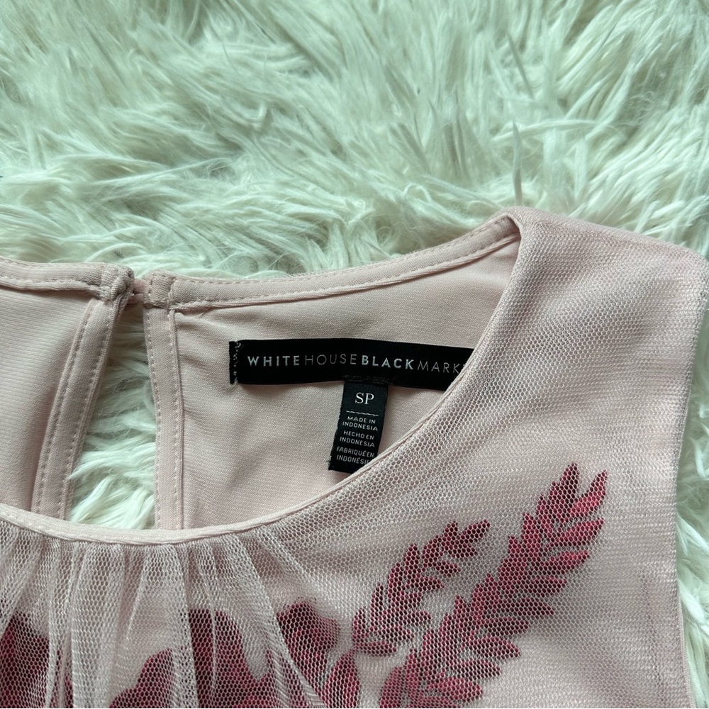 White House Black Market Tank Top Pink Size Small Petite - Picture 3 of 8
